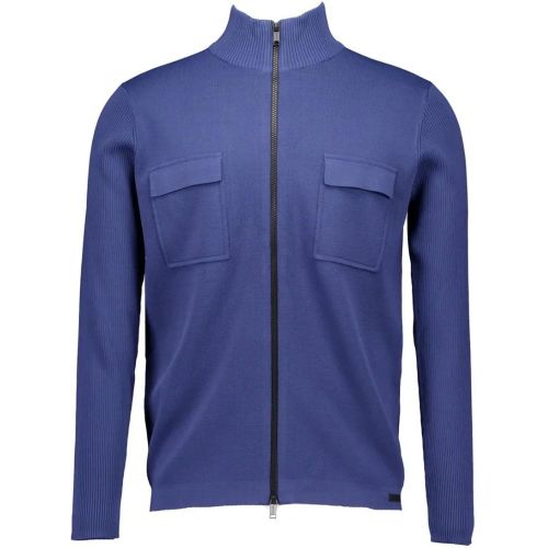 Cardigan Zip Ls Vesten Blauw K9114-1258 - Größe XL - GENTI - Modalova