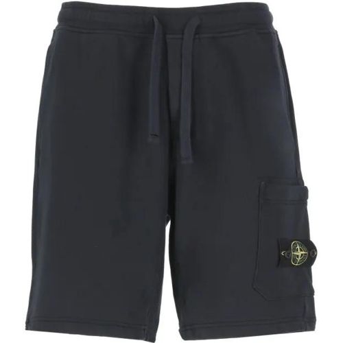 Blue Cotton Bermuda Shorts - Größe L - Stone Island - Modalova