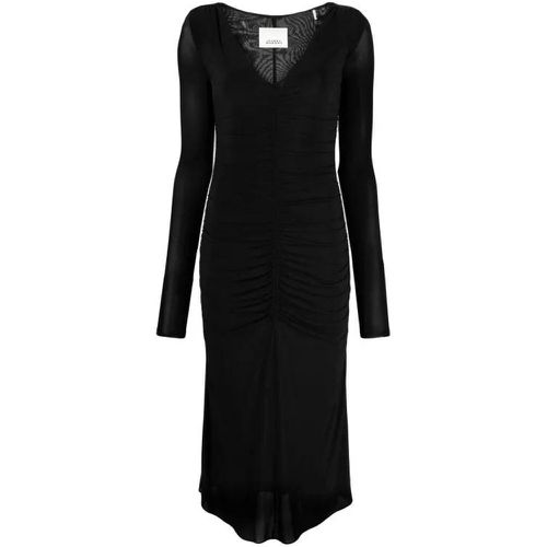 Midi Laly Black Dress - Größe 38 - black - Isabel marant - Modalova
