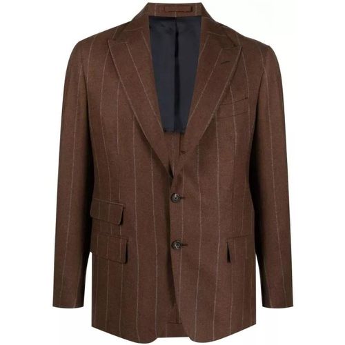 Striped Brown Jacket - Größe 50 - brown - Eleventy - Modalova
