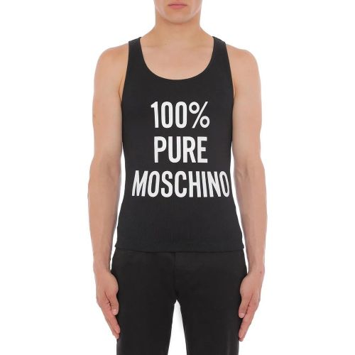 T-Shirts And Polos Black - Größe 46 - Moschino - Modalova