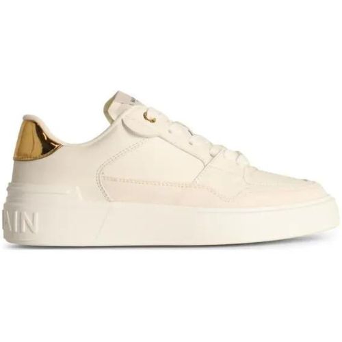 Low-Top Sneaker - B-Court' White Leather Sneakers - Gr. 38 (EU) - in - für Damen - Balmain - Modalova