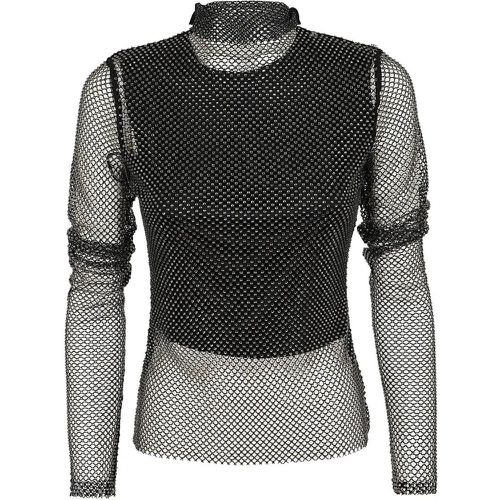 Technical Mesh Shirt With Cropped Jersey Top - Größe L - Max Mara - Modalova