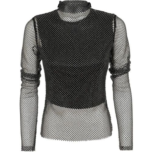 Technical Mesh Shirt With Cropped Jersey Top - Größe XL - Max Mara - Modalova