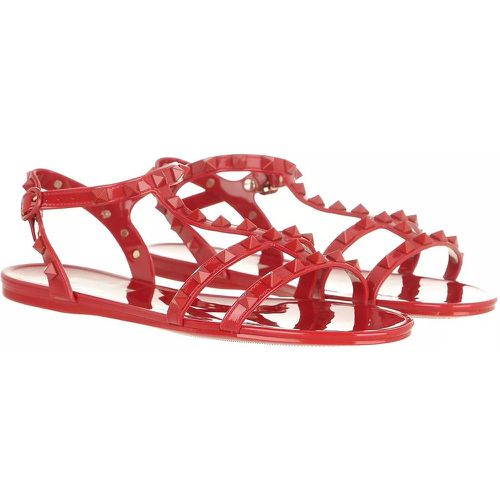 Sandalen - Flat Rockstud Sandal Rubber - Gr. 39 (EU) - in - für Damen - Valentino Garavani - Modalova