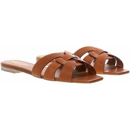 Slipper & Pantoletten - Tribute Flat Sandal - Gr. 37 (EU) - in - für Damen - Saint Laurent - Modalova