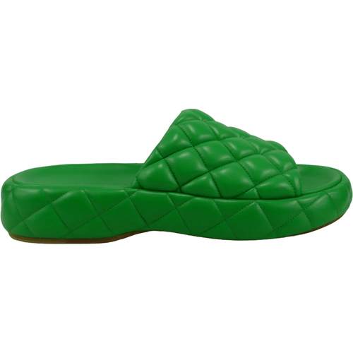 Slipper & Pantoletten - Sandalo imbottito in pelle verde - Gr. 38 (EU) - in - für Damen - Bottega Veneta - Modalova