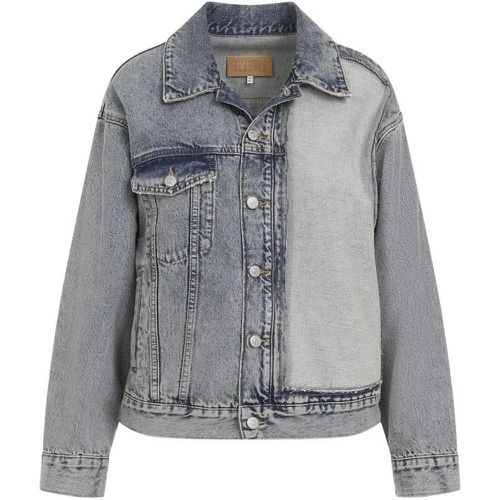 Denim Light Blue Cotton Jacket - Größe 38 - MM6 Maison Margiela - Modalova