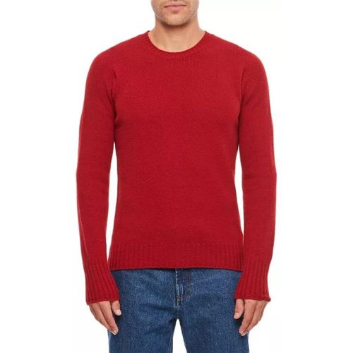 Crewneck Wool Sweater - Größe 46 - red - Drumohr - Modalova