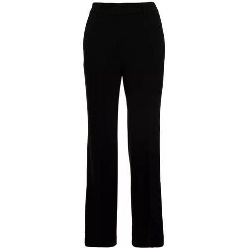 Black Slightly Flared Pants With Concealed Fasteni - Größe 40 - black - Alberto Biani - Modalova