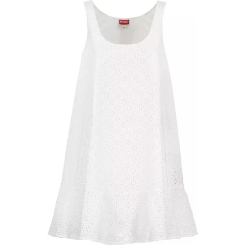 Broderie Anglaise Dress - Größe 38 - white - Kenzo - Modalova