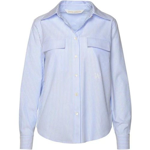 Light Blue Cotton Shirt - Größe 38 - blue - Palm Angels - Modalova
