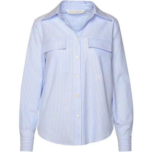 Light Blue Cotton Shirt - Größe 40 - blue - Palm Angels - Modalova