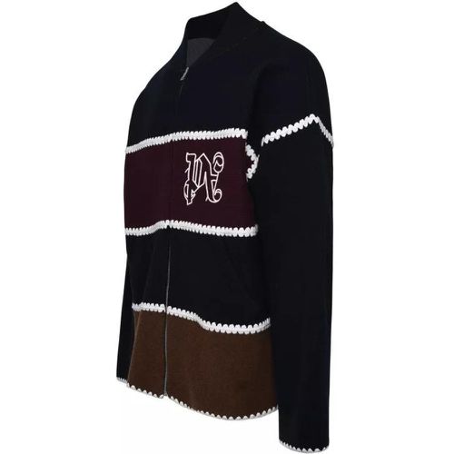 Wool Blend Sweater - Größe L - black - Palm Angels - Modalova