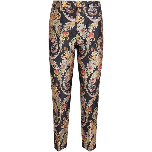 Black Paisley Print Jacquard Trousers - Größe 42 - ETRO - Modalova