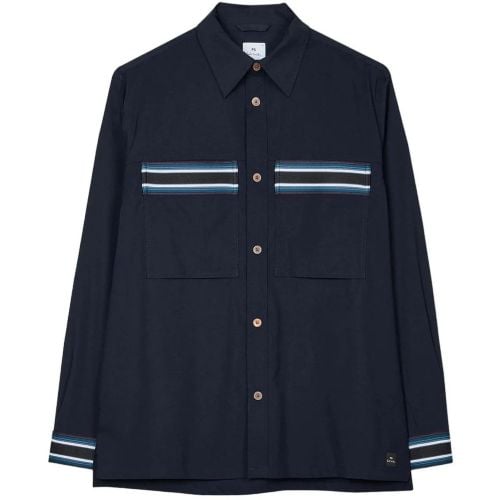 Sur Chemise Bleue Bandes Jersey Ray�es M2R 172Z - Größe S - Paul Smith - Modalova