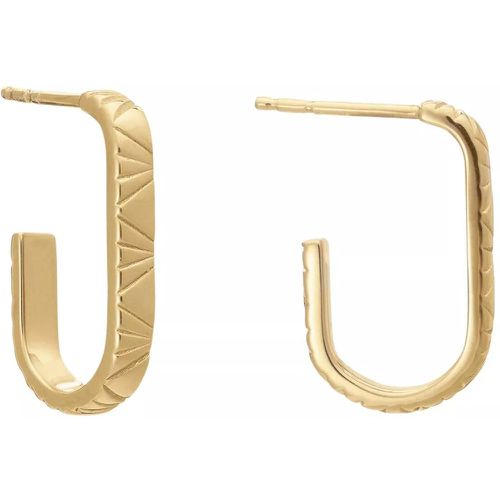 Ohrringe - Medium Deco Oval Hoop Earrings - Gr. unisize - in - für Damen - Rachel Jackson London - Modalova