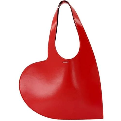 Tote - Mini Heart Shopper Bag - Leather - Red - Gr. unisize - in - für Damen - Coperni - Modalova