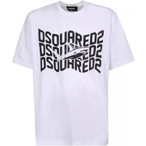 White Shark Logo T-Shirt - Größe S - Dsquared2 - Modalova