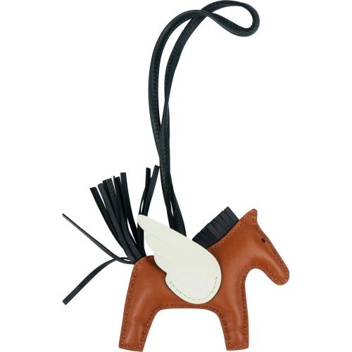 Halskette - Hermes Tricolor Leather Rodeo PM Pegasus Pendant - Gr. unisize - in Braun - für Damen - Hermès - Modalova