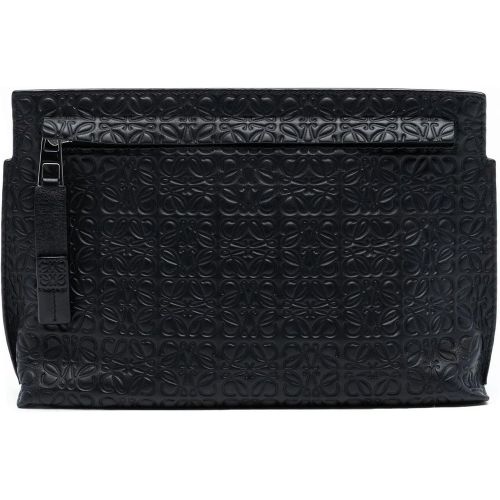 Clutches - Embossed Anagram Leather Repeat T Clutch - Gr. unisize - in - für Damen - Loewe - Modalova