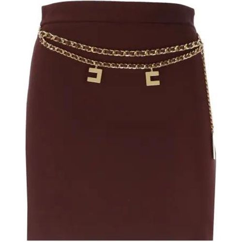 Mini Skirt With Charms - Größe 42 - rot - Elisabetta Franchi - Modalova