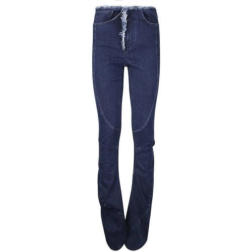 Denim Trousers With Fringed Profile - Größe M - Ottolinger - Modalova