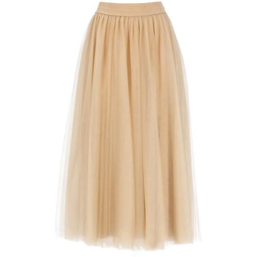 Beige Tulle Skirt - Größe 40 - Fabiana Filippi - Modalova