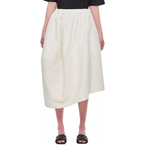 Cotton Nylon Blen Midi Skirt - Größe M - white - Comme des Garcons - Modalova