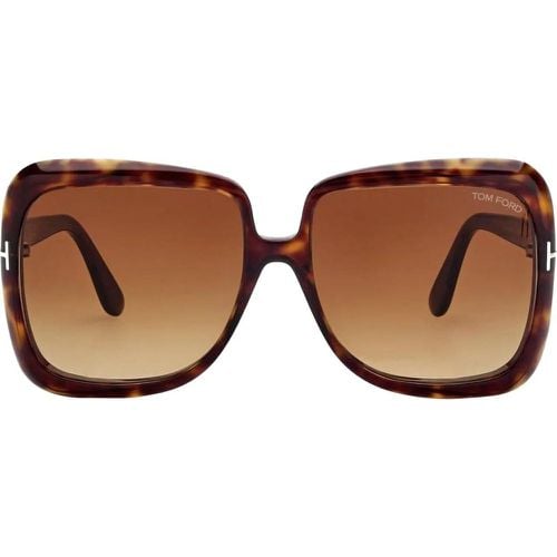 Sonnenbrille - Lorelai Rectangular Sunglasses - Gr. unisize - in Mehrfarbig - für Damen - Tom Ford - Modalova