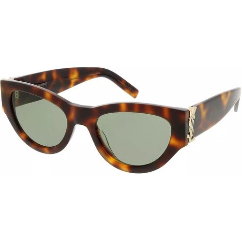 Sonnenbrille - SL M94-003 53 Sunglass Woman Acetate - Gr. unisize - in Braun - für Damen - Saint Laurent - Modalova