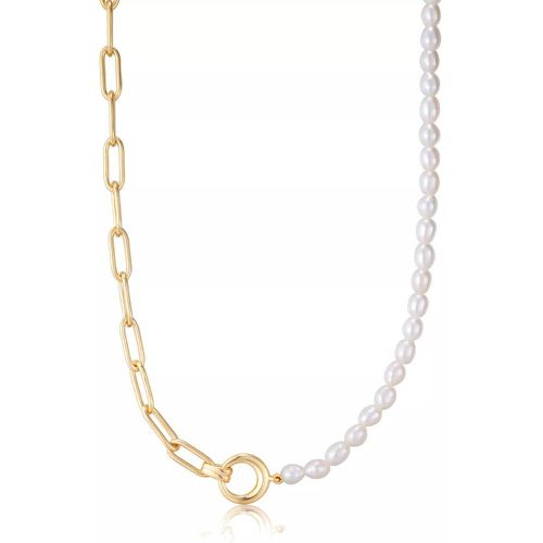 Halskette - Pearl Power 925 Sterling Silberen Goldfa - Gr. unisize - in - für Damen - Ania Haie - Modalova