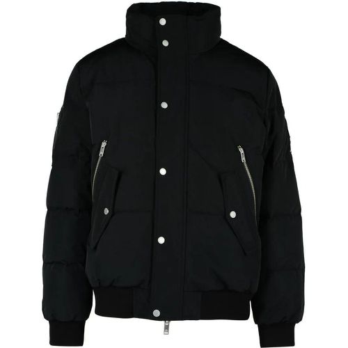 High Point' Black Polyester Bomber Jacket - Größe L - schwarz - Moose Knuckles - Modalova