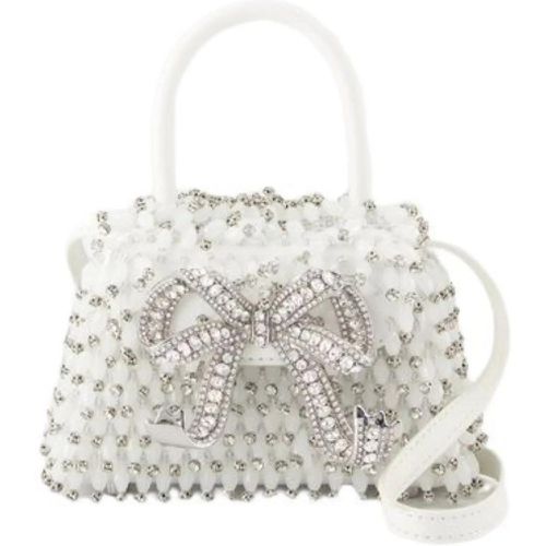 Shopper - Embellished Micro Bow Purse - White - Gr. unisize - in - für Damen - self-portrait - Modalova