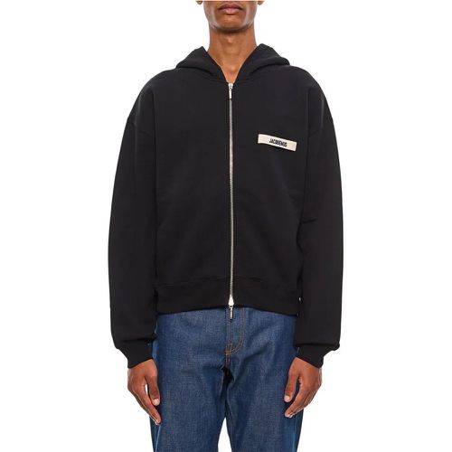 Zipped Cotton Sweatshirt - Größe M - Jacquemus - Modalova