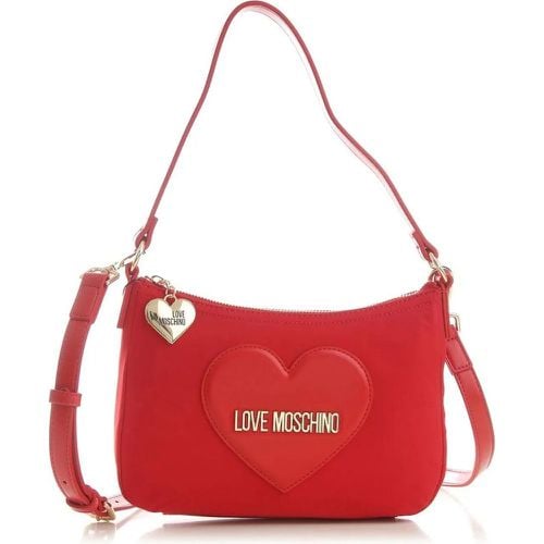 Totes & Shopper - Heart Logo Hobo Shoulder Bag - Gr. unisize - in - für Damen - Moschino - Modalova