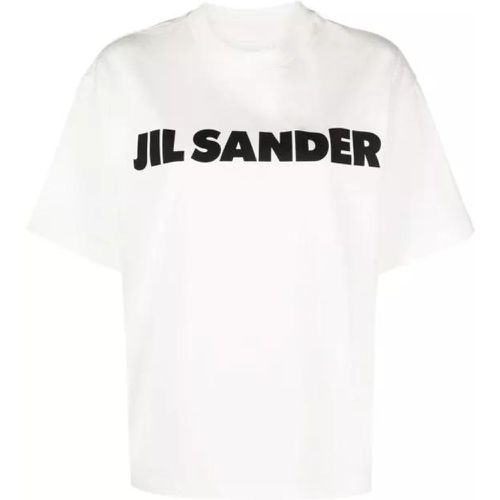 T-Shirt Logo Print S/S W White - Größe L - white - Jil Sander - Modalova