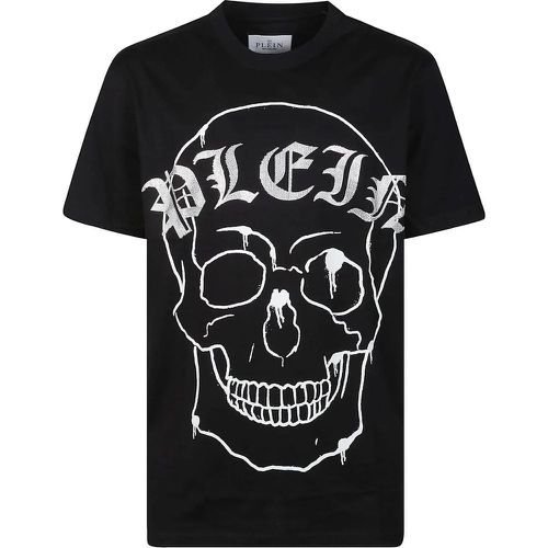 Skull T-shirt Black - Größe L - Philipp Plein - Modalova