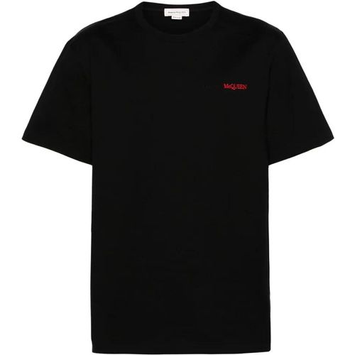 T-Shirt With Embroidery - Größe XL - schwarz - alexander mcqueen - Modalova