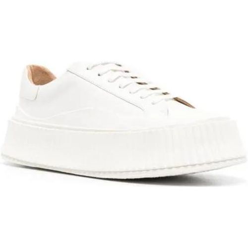 Low-Top Sneaker - Off-White Leather Sneakers - Gr. 39 (EU) - in - für Damen - Jil Sander - Modalova