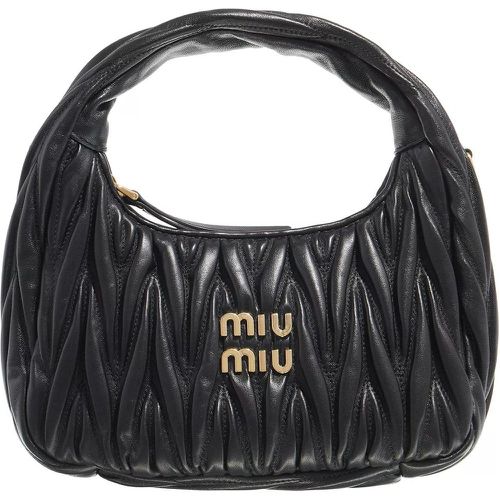 Hobo Bag - Wander Mateless Nappa Leather Mini Hobo Bag - Gr. unisize - in - für Damen - Miu Miu - Modalova