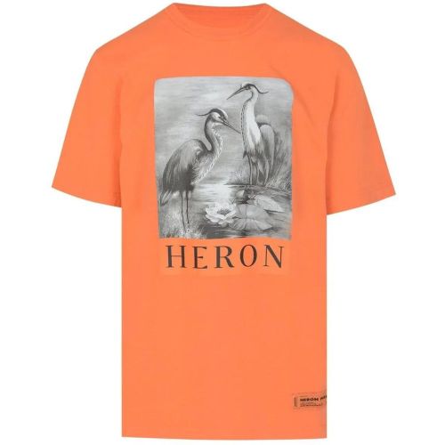 Os Heron Bw Logo Print T-shirt - Größe L - Heron Preston - Modalova