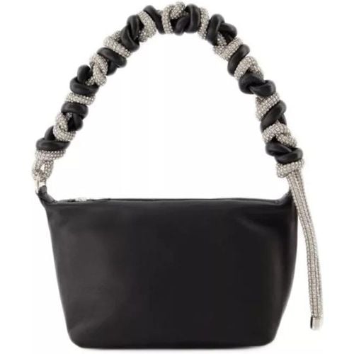 Shopper - Crystal Phone Cord Hobo Bag - Black - Leather - Gr. unisize - in - für Damen - Kara - Modalova