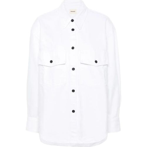 White Cotton Denim Shirts - Größe S - Khaite - Modalova