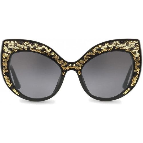 Sonnenbrille - Dolce & Gabbana Cat-Eye Sunglasses - Gr. unisize - in Schwarz - für Damen - Dolce&Gabbana - Modalova