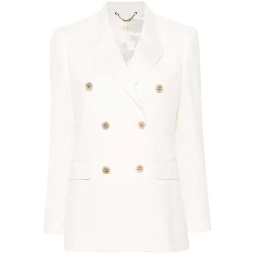 White Double-Breasted Blazer - Größe 40 - weiß - Golden Goose - Modalova