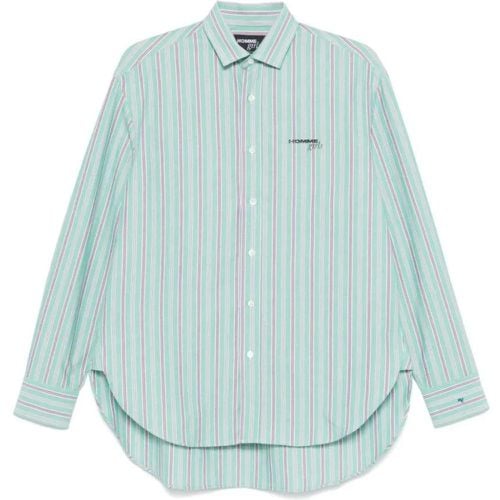 Green Striped Shirt - Größe M - HOMMEGIRLS - Modalova