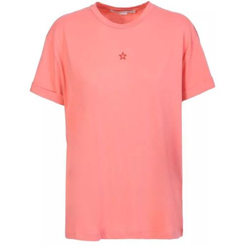 Star-Embroidered Pink Cotton T-Shirt - Größe 38 - Stella Mccartney - Modalova