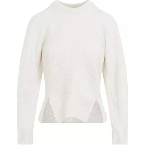 Chevron Ivory Cashmere Pullover - Größe S - white - alexander mcqueen - Modalova