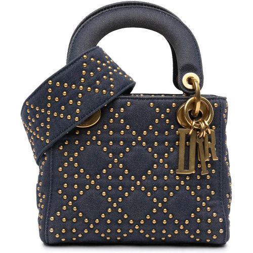 Totes & Shopper - Mini Denim Cannage Studded Supple Lady Dior - Gr. unisize - in - für Damen - Christian Dior - Modalova